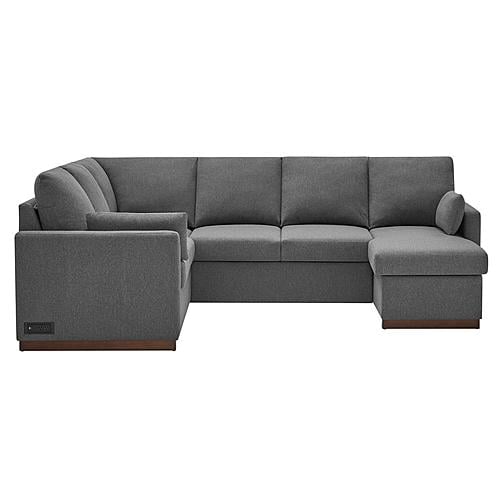 Serta&reg; Elliot Reversible Convertible Sectional Sofa in Charcoal by Lifestyle