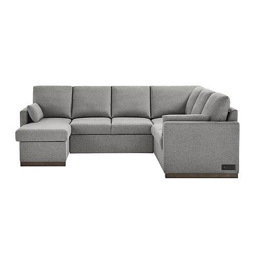 Serta&reg; Elliot Reversible Convertible Sectional Sofa in Light Gray by Lifestyle