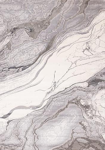 Emory Grey White Marble Design Rug by Kalora