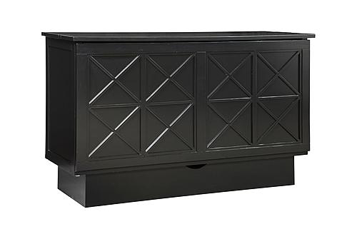 Essex Queen Murphy Cabinet Bed Black by Arason Furniture