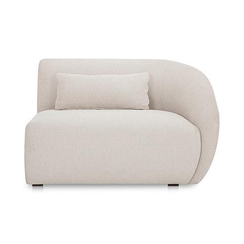 Amelia Right Arm Facing Chair Warm White by Moe's Home Collection