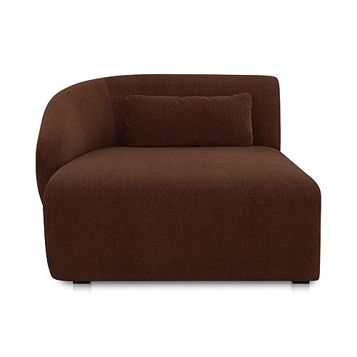 Amelia Left Arm Facing Chaise Chestnut by Moe's Home Collection