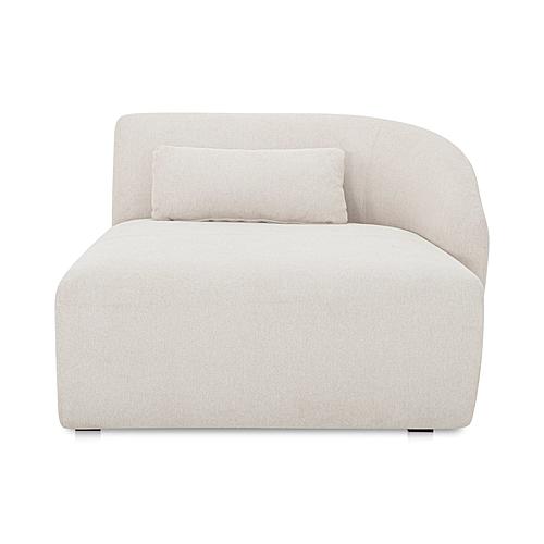 Amelia Right Arm Facing Chaise Warm White by Moe's Home Collection