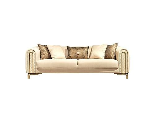 Paris 3 Seat Sofa, Cream by Furnia Furniture