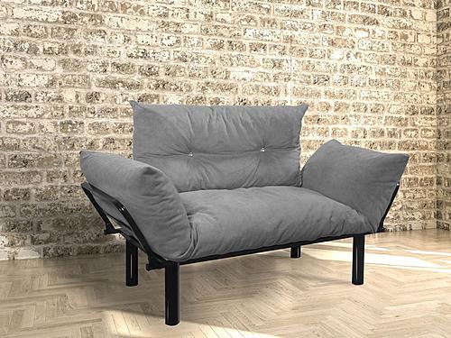 Ada Loveseat, Gray by Furnia Furniture