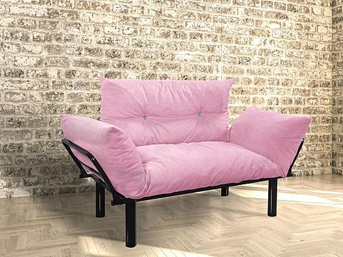 Ada Loveseat, Pink by Furnia Furniture