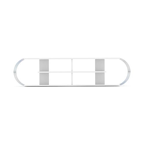 Case TV Unit, White/Chrome by Furnia Furniture