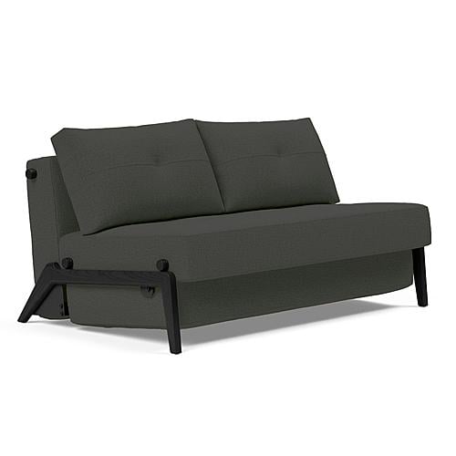 Flip Sofa Bed Large (Full XL Sleeper) Black (Malmo 96) by Prestige