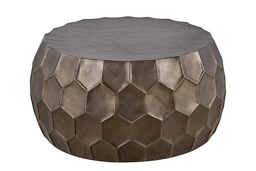 CT-101-25-32 Gold Metal Coffee Table by Galaxy Furniture