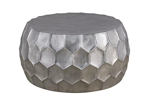 CT-101-30-32 Silver Metal Coffee Table by Galaxy Furniture