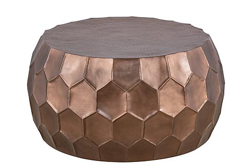 CT-101-45-32 Copper Metal Coffee Table by Galaxy Furniture