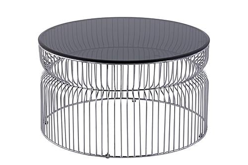 CT-901-25-30 Silver Metal Coffee Table by Galaxy Furniture