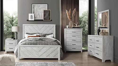 Denver PG49 Rustic Natural Wood Bedroom Set by Galaxy Furniture