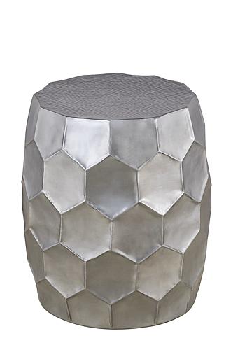 ET-101-30-18 Silver Metal End Table by Galaxy Furniture