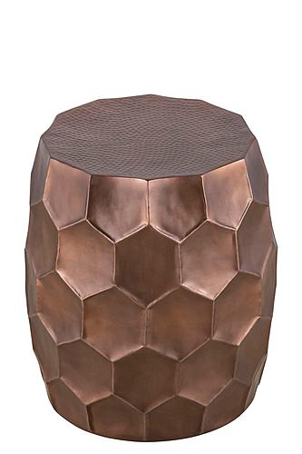 ET-101-45-18 Copper Metal End Table by Galaxy Furniture
