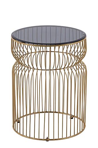 ET-901-10-16 Gold Metal End Table by Galaxy Furniture