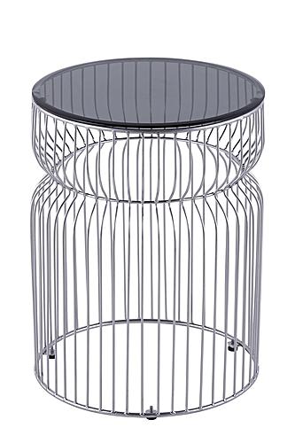 ET-901-25-16 Silver Metal End Table by Galaxy Furniture
