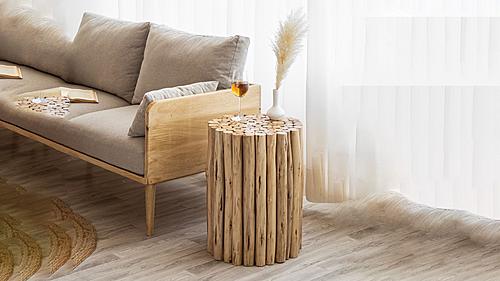 T1009 Natural End Table by Galaxy Furniture