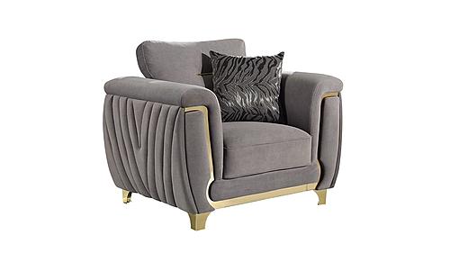 Leena Gray Chair by Galaxy Furniture