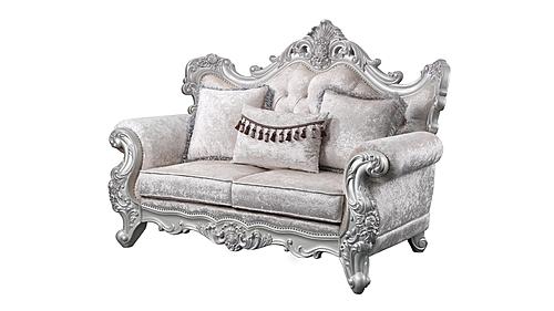 Melrose Champagne Upholstered Loveseat by Galaxy Furniture
