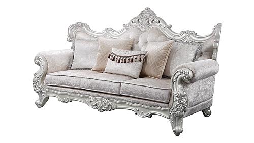 Melrose Champagne Upholstered Sofa by Galaxy Furniture