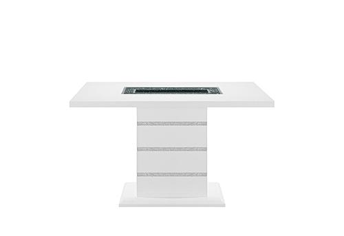 Monaco White Rectangular Bar Table by Global Furniture