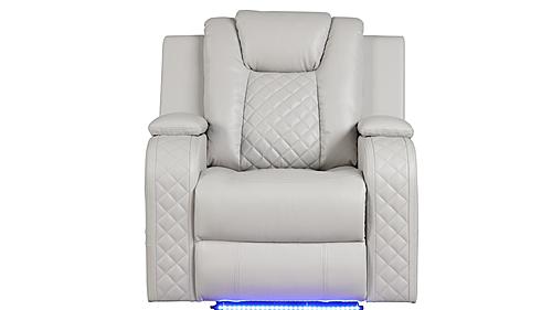 Benz Ice Faux Leather Chair by Galaxy Furniture