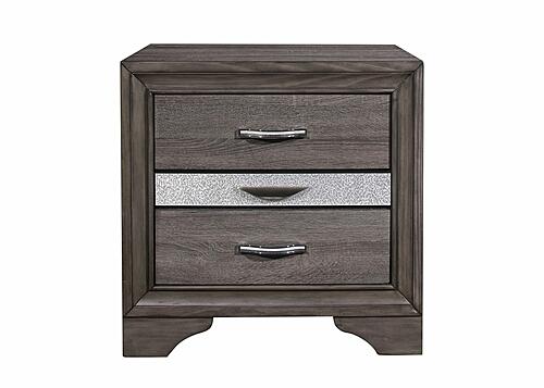 [Floor Sample] Seville Grey Nightstand by Global Furniture