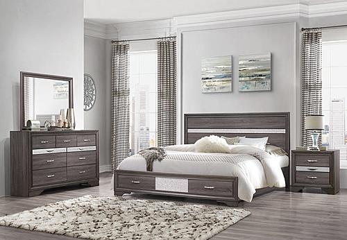 Seville Grey Bedroom Set by Global Furniture