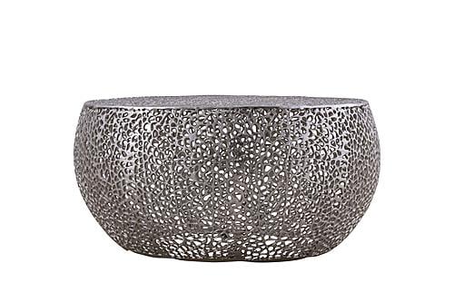 T3502-32 Silver Round Coffee Table by Galaxy Furniture