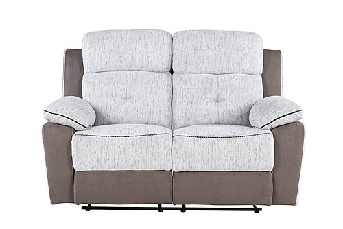 U5050 Light Grey/Dark Grey 30 Reclining Loveseat by Global Furniture