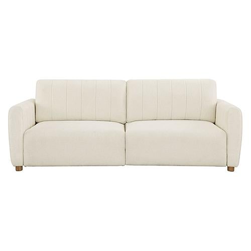 Serta&reg; Gleason Queen Convertible Sofa in Ivory Boucle by Lifestyle