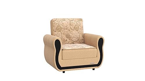 Havana Beige Chenille Fabric Armchair by Casamode