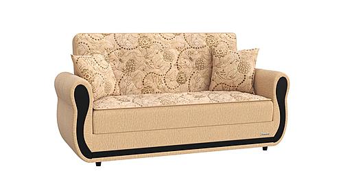 Havana Beige Chenille Fabric Loveseat by Casamode