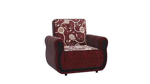 Havana Burgundy Chenille Fabric Armchair by Casamode