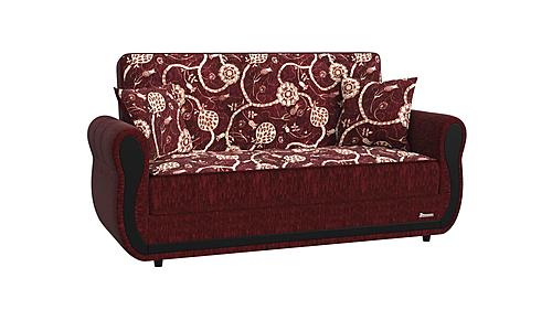 Havana Burgundy Chenille Fabric Loveseat by Casamode