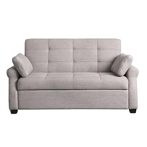 Serta&reg; Harper Queen Convertible Sofa in Steel by Lifestyle