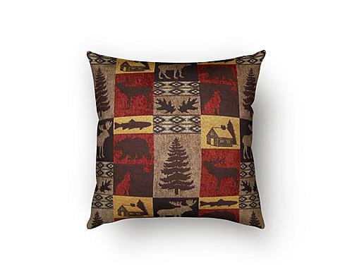 Fairbanks Red Decorative Throw Pillow by Prestige