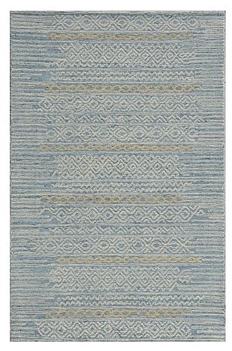 Hudson Blue Boho Area Rug by KAS Rugs