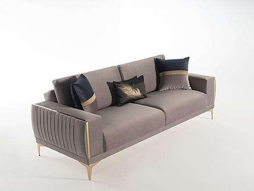 Carlino Loveseat Napoly Gray by Bellona