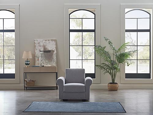 Elita S Koopsi Light Gray Armchair by Bellona
