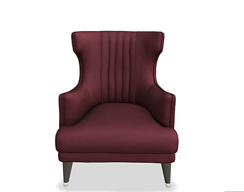 Gravita Accent Chair (Deren Burgundy) by Bellona