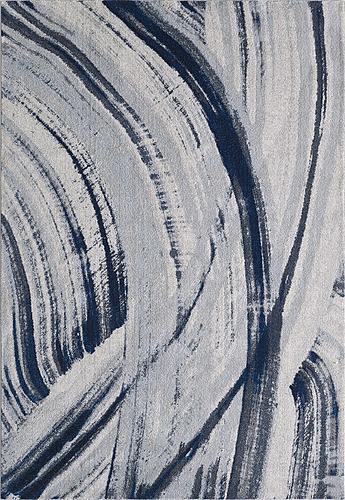 Illusions Ivory/Blue Elements Area Rug by KAS Rugs