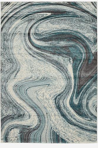 Illusions Teal Contempo Area Rug by KAS Rugs