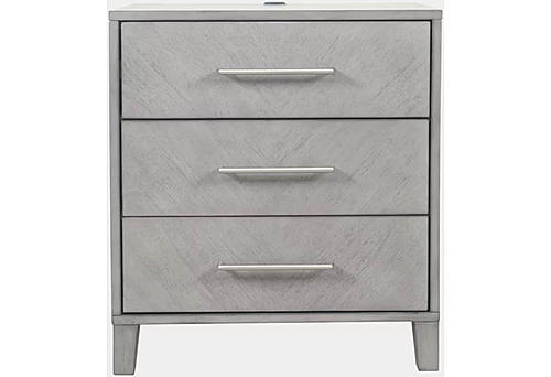 Eloquence Gray Nightstand by Jofran Furniture