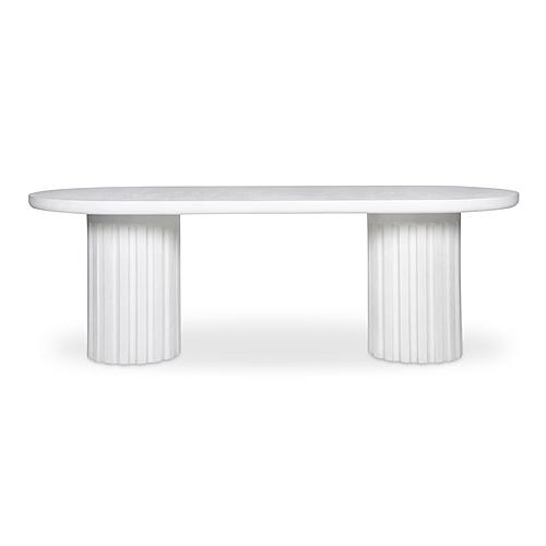 Eris Outdoor Dining Table White by Moe's Home Collection