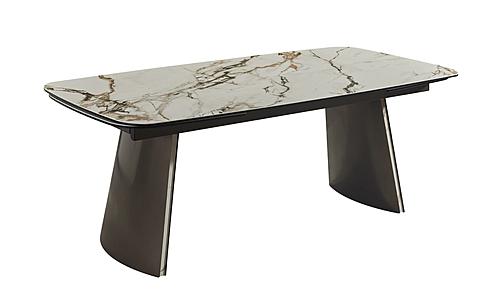 RH 888 Matte Ceramic Top Extension Dining Table by J&M Furniture