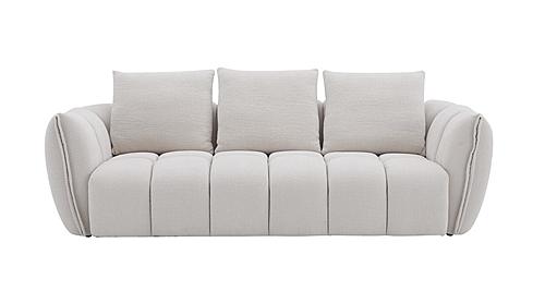 Lennox Off White Chenille Fabric Loveseat by J&M Furniture