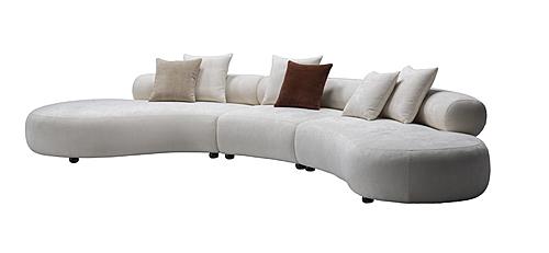 HF5018 Modern Fabric Sofa in White by J&M Furniture