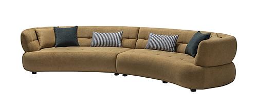 HF5509 Modern Fabric Sofa in Brown by J&M Furniture